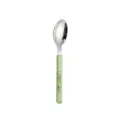 Stainless steel western dinner spoon with elegant light green marble pattern handle for table - Tea Spoon / Verdant