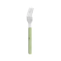 Stainless steel dinner fork with green marble pattern handle for hotel and restaurant dining - Tea Fork / Verdant