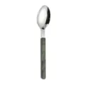 Stainless steel western dining spoon with elegant green marble pattern handle for home hotel use - Dinner Spoon / Brownish Green