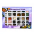 Natural crystal rough mineral specimen box, semi-precious stone collection gift for kids - 30 Types Large Box