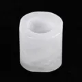 Natuurlijke witte kristallen parfumfles dop cilinder vormige aromatherapie diffuser - Bergkristal / 35*35*34mm