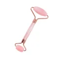 Rullo per viso in quarzo rosa naturale massaggiatore di giada a doppia estremità - Rullo di Quarzo Rosa a Doppia Testa / Quarzo rosa