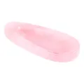 Natural rose quartz incense holder, polished gemstone stick incense tray for home decor. - Rose Quartz Incense Holder / 70*30*8mm