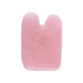 Natural rose quartz gua sha facial massage tool for skin lifting and daily spa beauty care. - Concave Gua Sha Board