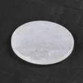 Natural crystal stone coaster white round jade tea cup mat heat insulation pad variant - 90*90*8mm / White Crystal