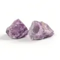 Natural crystal perfume bottle cap rough stone luxury aromatherapy bottle cap parts - Amethyst (Raw Stone Style)