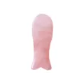 Natural rose quartz fish shaped gua sha tool for facial skin care and body relaxing massage. - Fish-Shaped Gua Sha Board