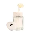 Tappo per flacone diffusore in pietra di cristallo naturale e contenitore per profumo. - Quarzo Ialino (Rombo)