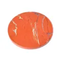 Natural Red Jasper Stone Coaster Round Crystal Agate Drink Mat Table Insulation Pad - 90*90*8mm / Red Jasper