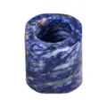 Natuurlijke sodaliet kristal cilinder parfumfles dop luxe aromatherapie steen deksel. - Blauwe Sodaliet / 35*35*34mm