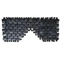 Maschera occhi in pietra nera fatta a mano con perle massaggio rinfrescante per il relax - Ossidiana / 207*93*6mm