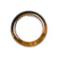 Natural tiger eye stone ring, minimalist smooth gemstone band for stylish daily wear. - Tiger's Eye Style