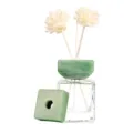 Tappo per flacone di diffusore in pietra di giada verde naturale con bottiglia vetro - Aventurina (Quadrato)