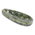 Natürlicher Grüner Stein Weihrauchhalter Mini Mineral Schale Geschnitzt Kristall Deko - Nanfu Jade-Räucherstäbchenhalter / 70*30*8mm