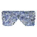 Maschera occhi in pietra naturale fatta a mano cuscinetto rinfrescante relax terapia 1pz - Sodalite Blu / 207*93*6mm