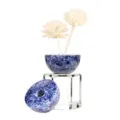 Tappo per diffusore di aromi in pietra naturale con base in cristallo per decorazioni di lusso. - Sodalite (Semisfera)