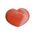 Fysiki Kokkini Jaspis Kardia Palm Worry Stone Polismeno Polytypo Diakosmisi Lithos - Κόκκινος Ίασπις / 45*35*13mm