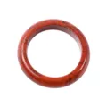 Natural red jasper gemstone ring minimalist plain band gemstone jewelry for daily wear - Red Jasper / 28x20x6mm
