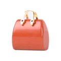 Red Jasper Crystal Handbag Pendant Mini Stone Purse Figurine Desk Decor Gold Handle - Red Jasper Style
