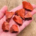 Red stone raw mineral crystal rough stone for home office decor display pieces - Red Jasper Stone