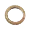 Natural stone ring crystal agate plain band minimalist versatile jewelry ring accessory - Unakite / 28x20x6mm