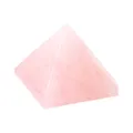 Natürlicher Rosenquarz Pyramide Kristall Energie Stein für Büro Tisch Dekoration. - Rosenquarz / S