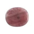 Natural crystal polished oval agate stone slice energy worry stone for office decor wholesale - Strawberry Quartz
