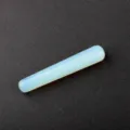 Bastone da massaggio in cristallo bianco opale per viso e agopuntura corpo benessere. - Opalite