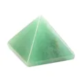 Pyramide en cristal vert naturel pierre d'énergie bureau maison décoration lisse - Aventurine Verte / S