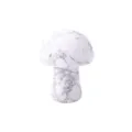 Natural crystal stone small mushroom figurine ornament white marble cute home decor craft - White Turquoise / L