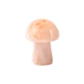 Natural crystal stone carved mini mushroom figurine for home decor healing crystal display - Cherry Blossom Agate / L