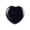 Schwarzer Kristall Herz Ornament 3cm polierter Edelstein Liebe Stein Deko Variante - Obsidian