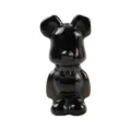 Black crystal bear figurine, hand-carved obsidian bear brick ornament for home decor. - 2 Inch / Obsidian