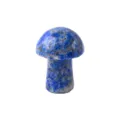 Natural crystal stone small mushroom figurine gemstone carving home decor energy mineral specimen - Lapis Lazuli / 20*15mm