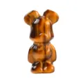 Natural tiger eye stone crystal bear figurine, handmade gemstone bear carving home decor. - 2 Inch / Tiger's Eye