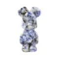 Φιγούρα Bearbrick από φυσικό κρύσταλλο σοδαλίτη, χειροποίητη μπλε πέτρα αρκούδα διακόσμηση. - 1,5 Ίντσα / Μπλε Στικτή Πέτρα