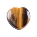 Natur Tigerauge Stein Herz Ornament polierter Edelstein Kristall Tasche Dekoration Geschenk - Tigerauge / 30*30*15mm