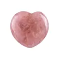 Rosa Kristall Herz Edelstein 3cm Natur Quarz Stein Ornament susse Geschenk Dekoration - 30x30x15mm / Erdbeerquarz