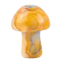 Natural crystal agate mushroom ornament, hand carved gemstone energy stone healing decor SKU display. - Crazy Agate / Small (20*15mm)