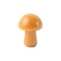 Natural yellow crystal stone mushroom figurine healing crystal energy mineral decor piece. - Old Yellow Jade / Small (20*15mm)