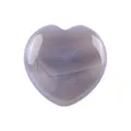 Natürlicher polierter Kristall Herz Edelstein Variante Ornament für Deko und Geschenke - 30x30x15mm / Grauer Achat