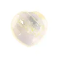 Natürlicher Kristall herzförmiger Edelstein Schmuck 3cm rosa Quarz polierter Deko Stein polieren - Citrin / 30x30x15mm