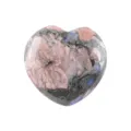 Natürlicher Kristall 3cm Herz Ornament rosa Stein Edelstein Liebesgeschenk Dekoration - Blauglanzstein / 30x30x15mm