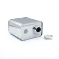 Rectangular metal coffee bean storage tin can with one way exhaust valve and cap 454g - 138*88*140mm with Air Valve