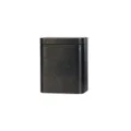 Premium vintage distressed black metal tin box for artisan coffee tea and food storage - 105*80*128mm Retro Grey / Gray