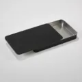 Black sliding metal tin box, 167x103x20mm portable storage container for beauty tools. - 167x103x20mm / Black