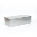Boite en fer blanc rectangulaire argente mat boite de rangement cadeau metal pour bijoux. - Argent 235*110*68mm en stock / Argent
