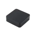 Schwarze quadratische Blechdose Verpackung fuer Lebensmittel Kekse und Aufbewahrung Artikel SKUs. - 110*110*34mm Schwarz - Vorrätig