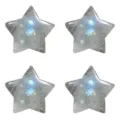 Natural Labradorite Star Crystal Pocket Stone Healing Gemstone Carving Decor 3cm - Labradorite (30*30*10mm)