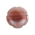 Pietra di preoccupazione fiore di cristallo naturale pollice quarzo rosa gemma variante - Quarzo rosa / 38*38*7mm